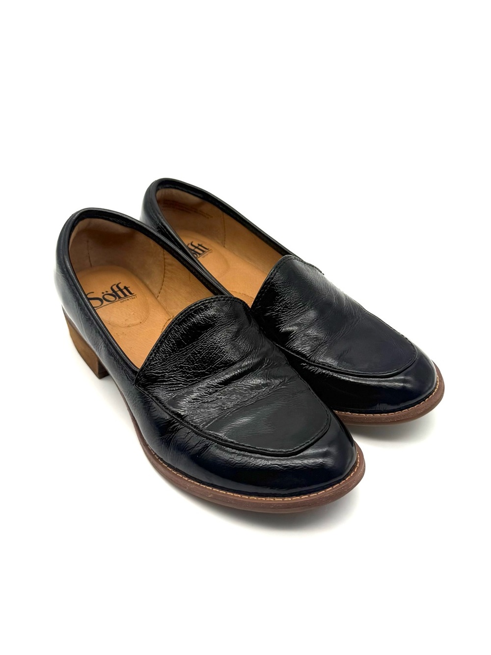 Sofft Napoli Loafer Black Patent Leather 7